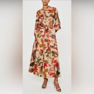 AG Adriano Goldschmied Sable Classic Fit Military Long Sleeve Dress